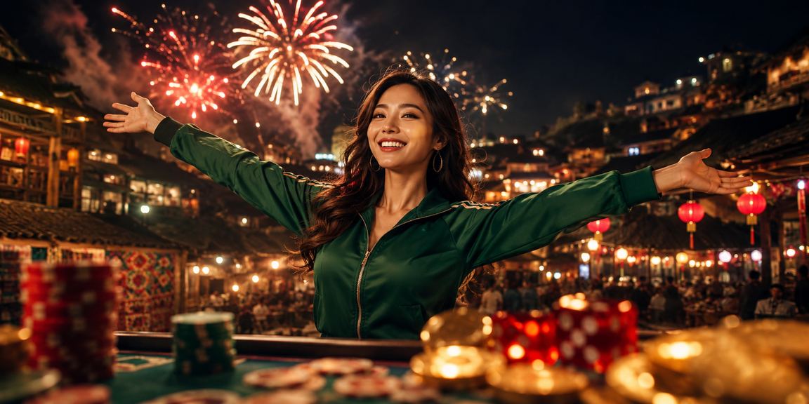 Khung cảnh lễ hội casino tại Sapa, Việt Nam